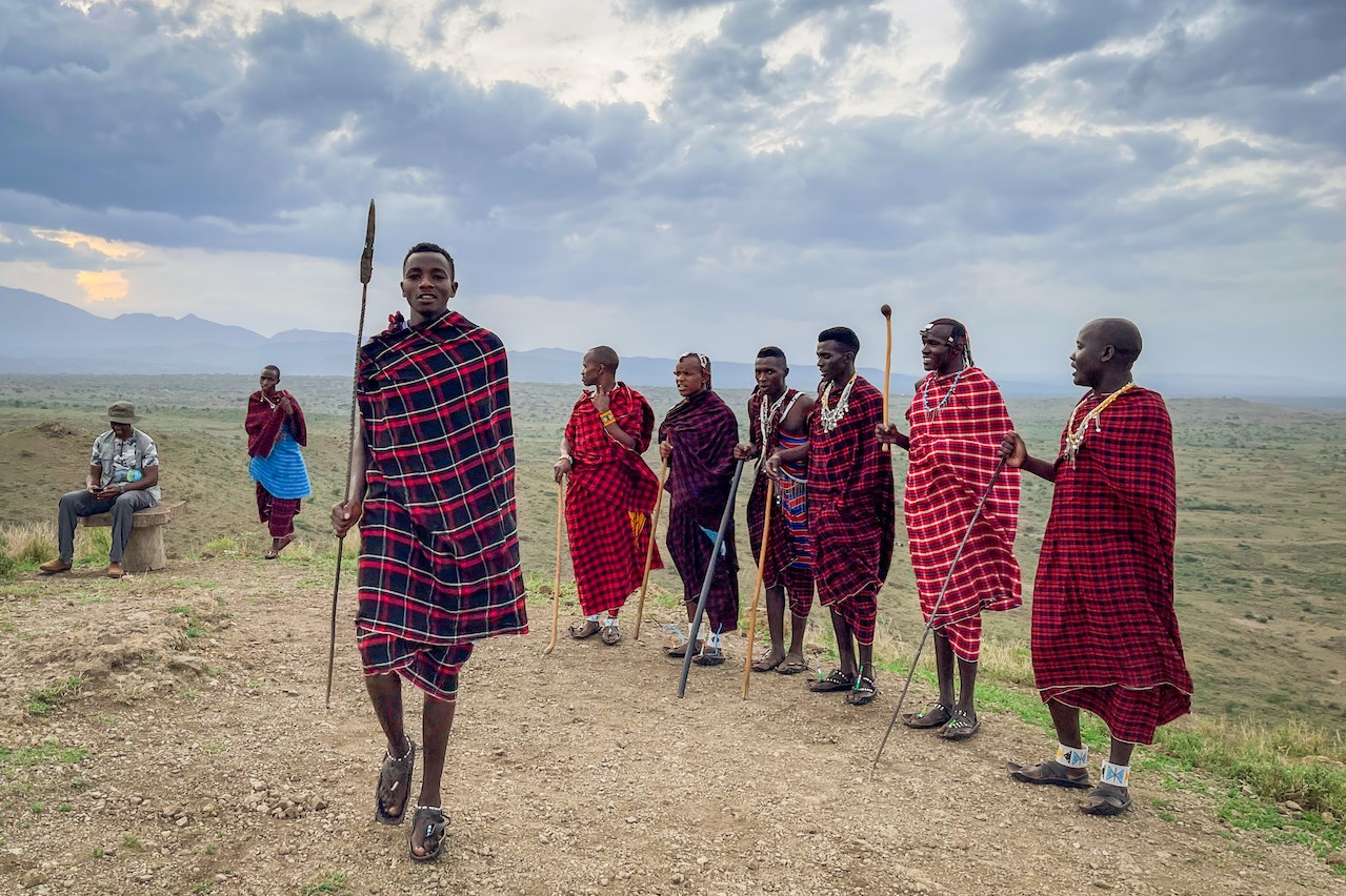 Masajowie z Afryki